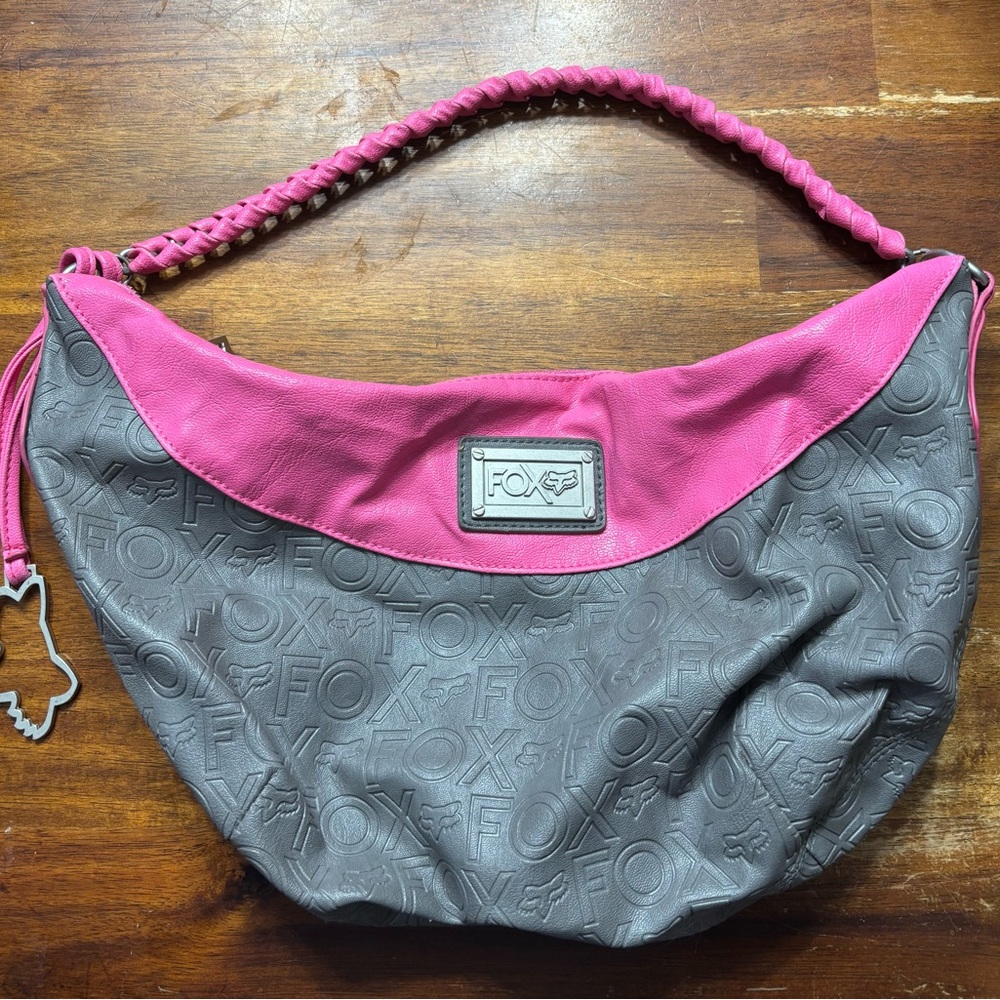 Fox Women's Hobo Bag in Pink and Gray